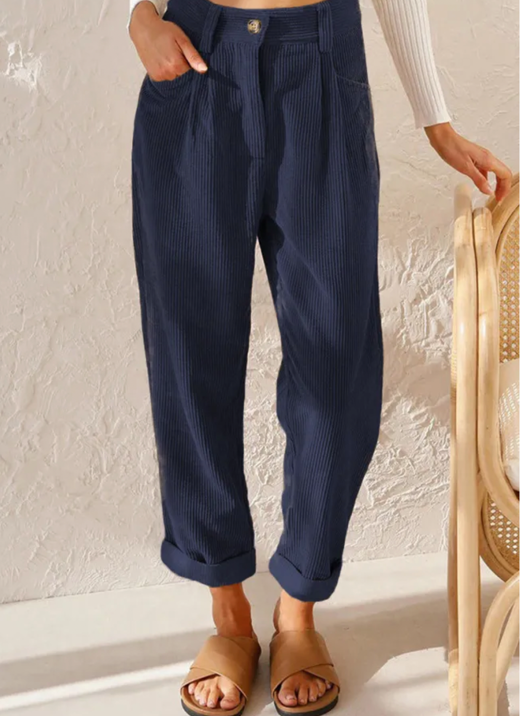 FELICITAS - Chique corduroy broek