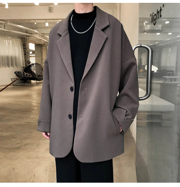 CHRISTIAAN - Heren Freizeitblazer in losse Britse stijl