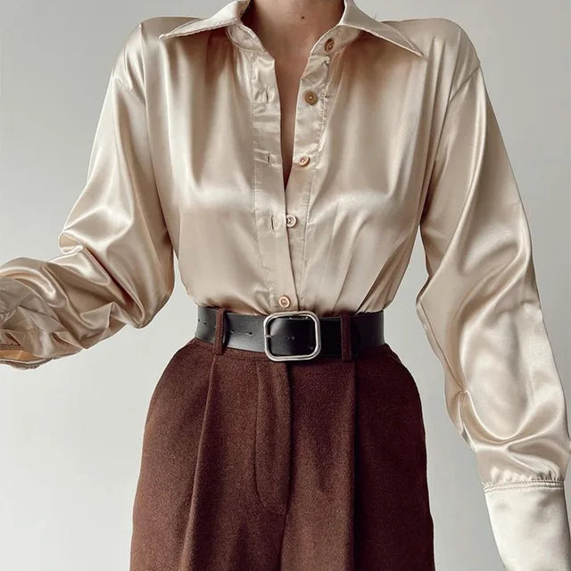 LISE - Elegante Satijnen Hemden