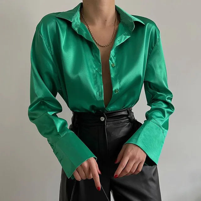 LISE - Elegante Satijnen Hemden