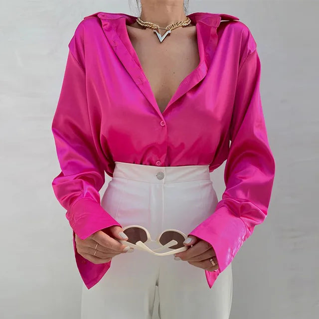 LISE - Elegante Satijnen Hemden