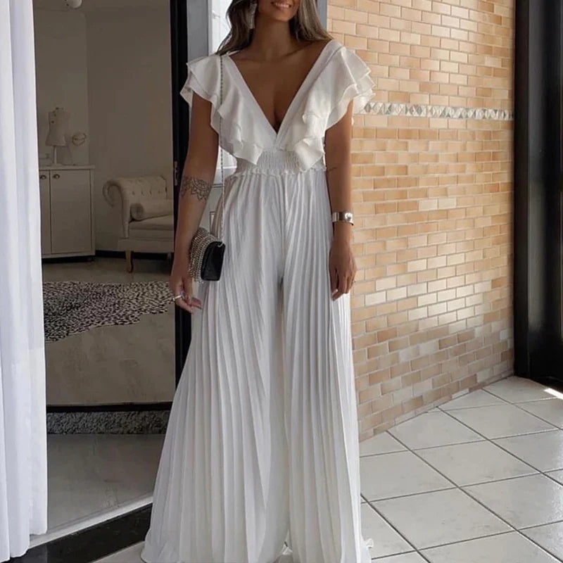 NATALIE - Elegante Jumpsuit met Ruches