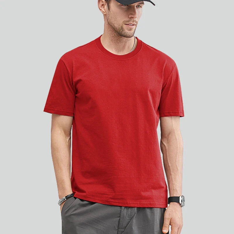 TIBOR - Heren Zomer Katoenen T-Shirt