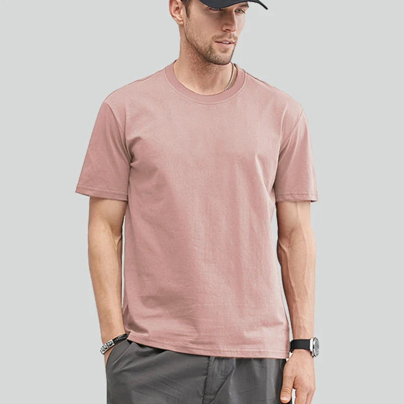 TIBOR - Heren Zomer Katoenen T-Shirt