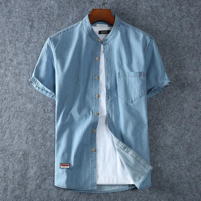 LENNART - Heren Denim Overhemd