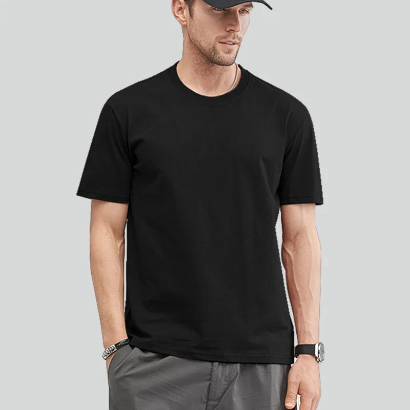 TIBOR - Heren Zomer Katoenen T-Shirt