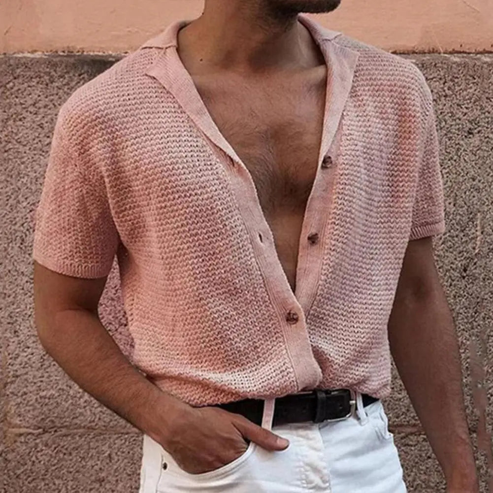 MARCEL - Gebreid Zomer Heren T-Shirt