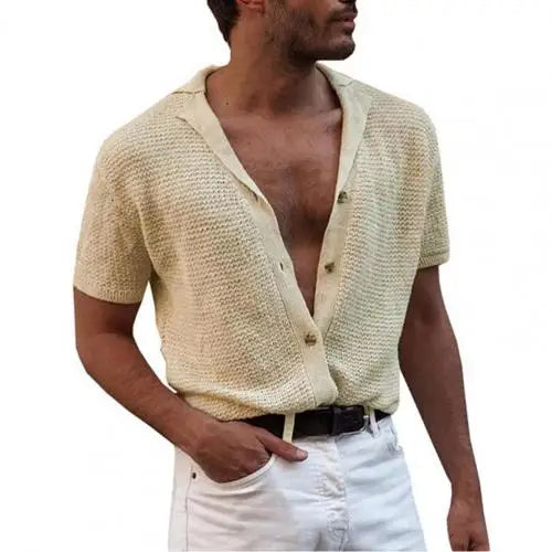 MARCEL - Gebreid Zomer Heren T-Shirt