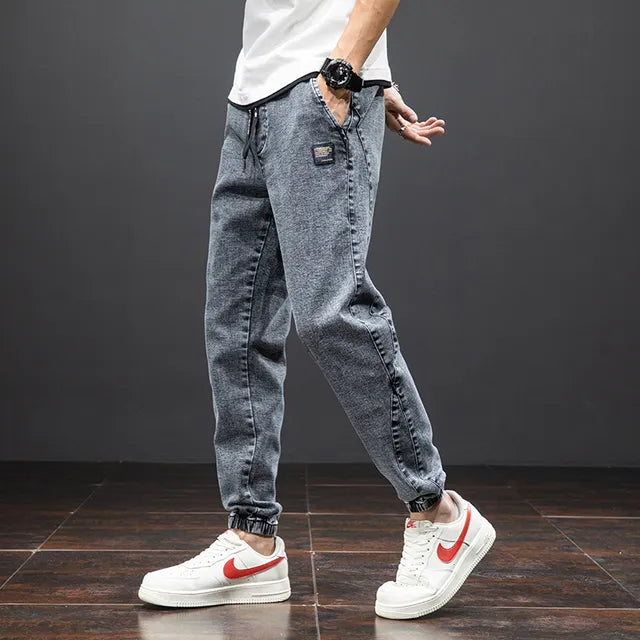 ITALO - Heren Blauwe Cargo Jeans