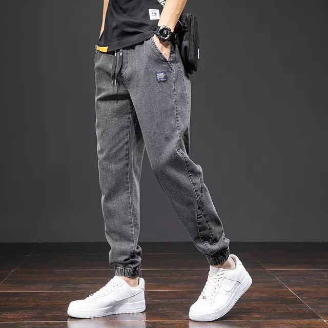 ITALO - Heren Blauwe Cargo Jeans