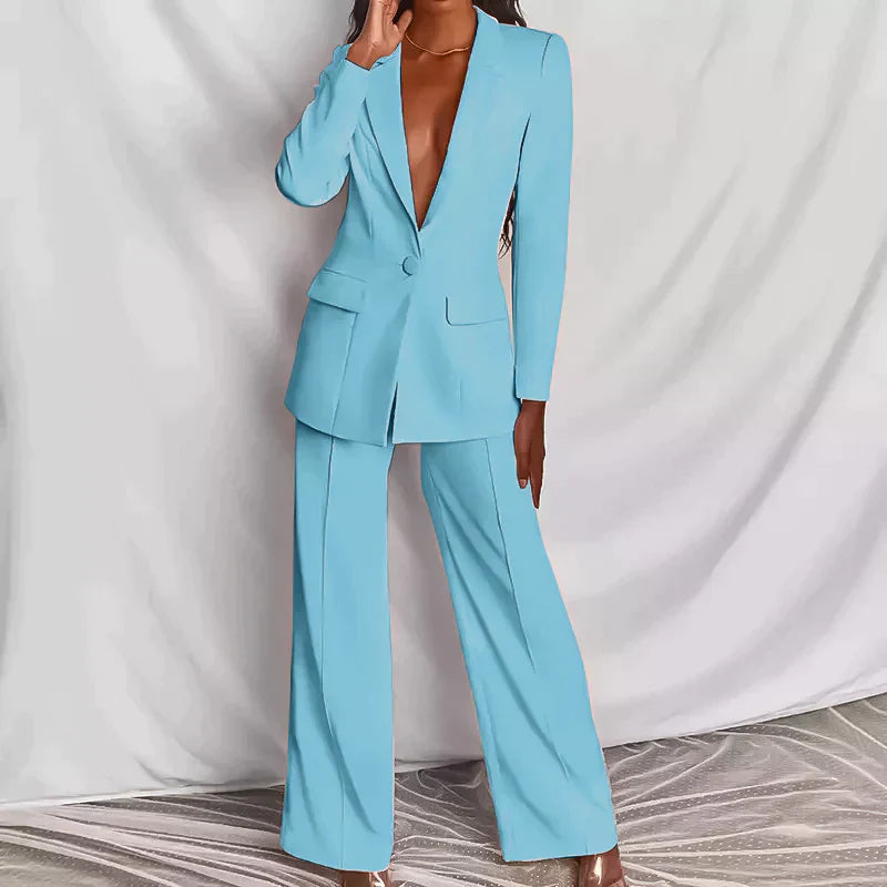 HANNAH - Elegante blazer en broek set