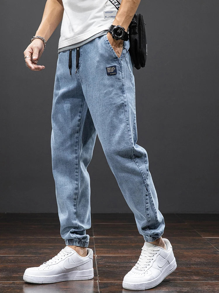ITALO - Heren Blauwe Cargo Jeans