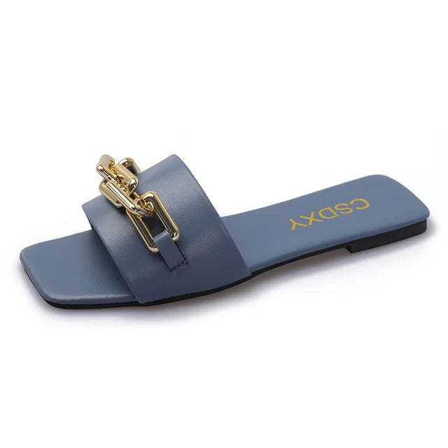 ANNA - Flat sandals with single strap for women