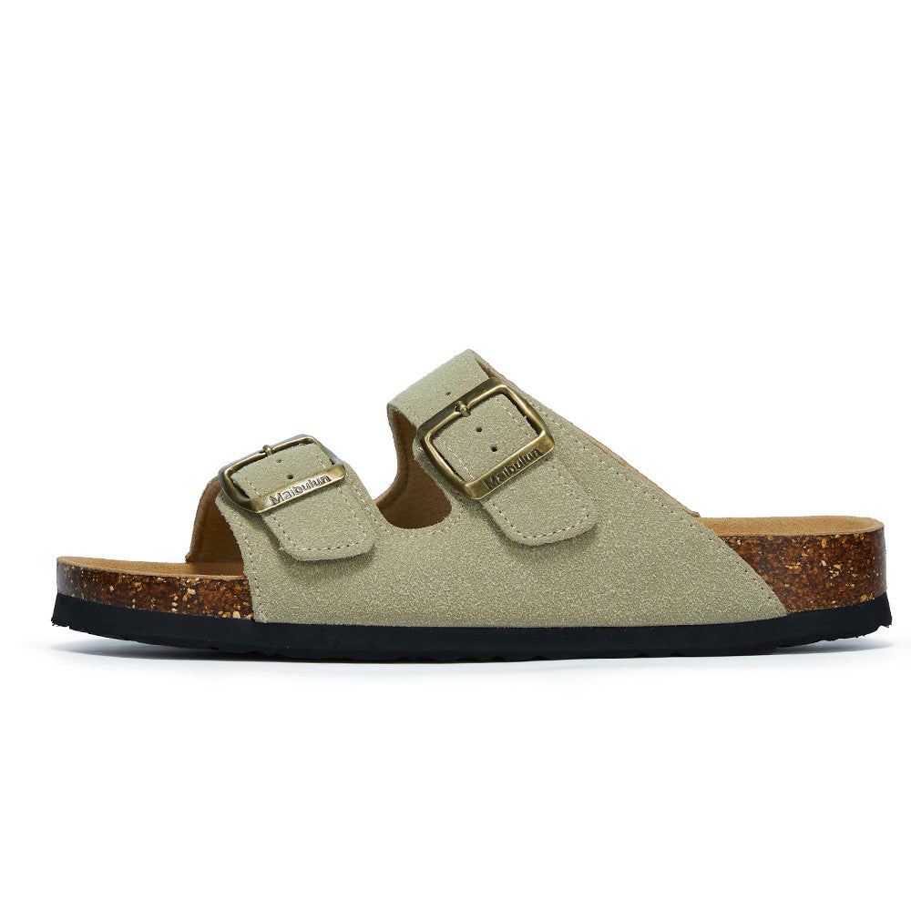DAAN - Heren Kurk Dubbele Gespslippers