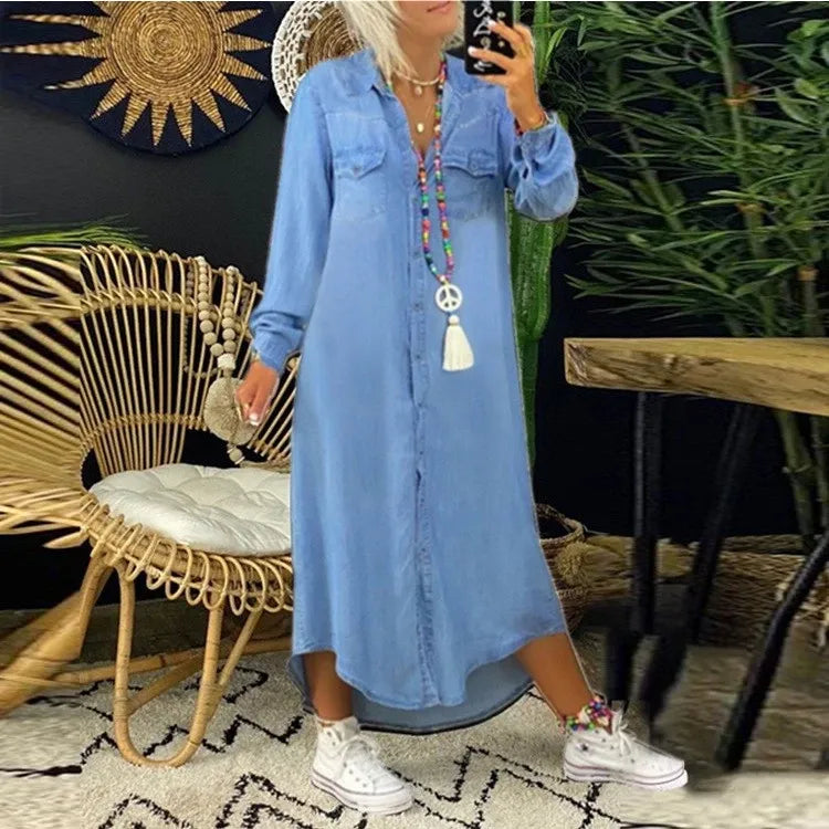 ELFRIEDE - Casual denim zomerjurkje