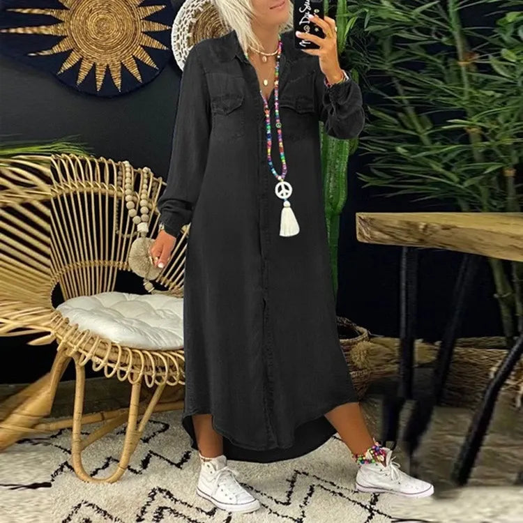 ELFRIEDE - Casual denim zomerjurkje