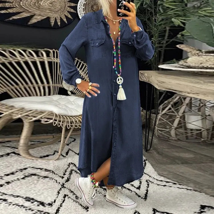 ELFRIEDE - Casual denim zomerjurkje