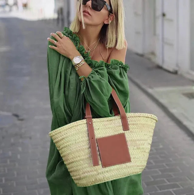 NINA - Vintage off shoulder jurk in bohemian stijl