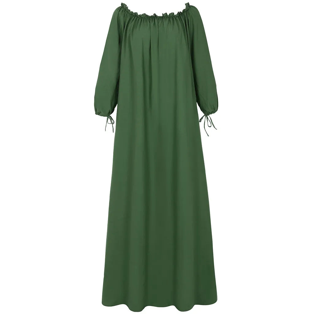 NINA - Vintage off shoulder jurk in bohemian stijl