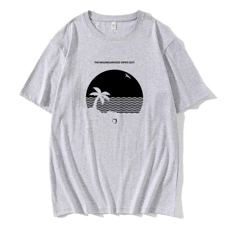 SERGIO - Heren Bedrukt Strand T-Shirt