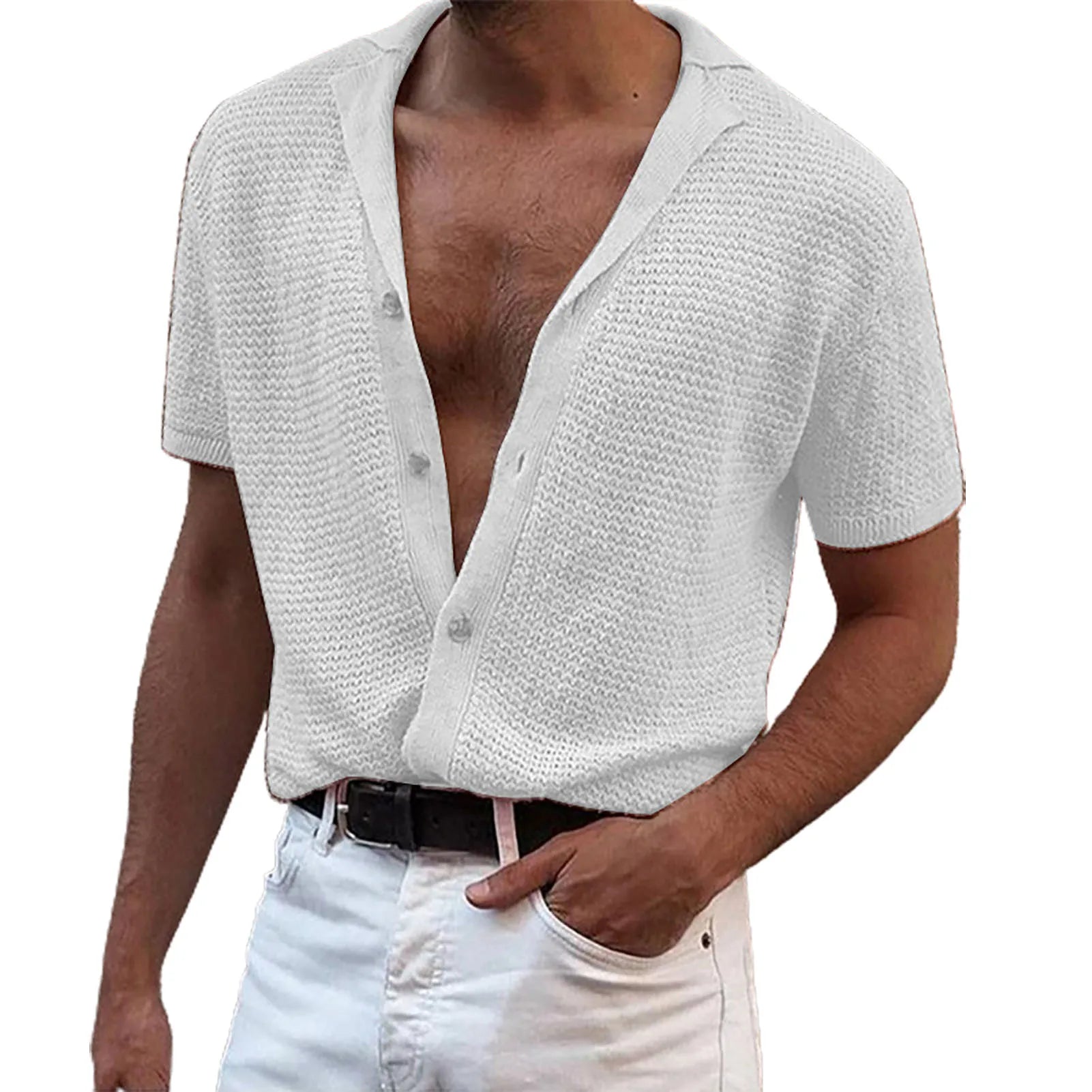 MARCEL - Gebreid Zomer Heren T-Shirt