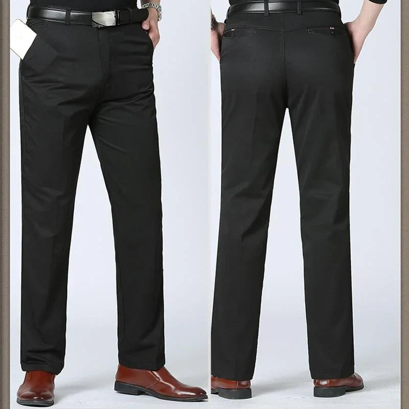 LIUDAS - Business Casual Slim Fit Katoenen Broek