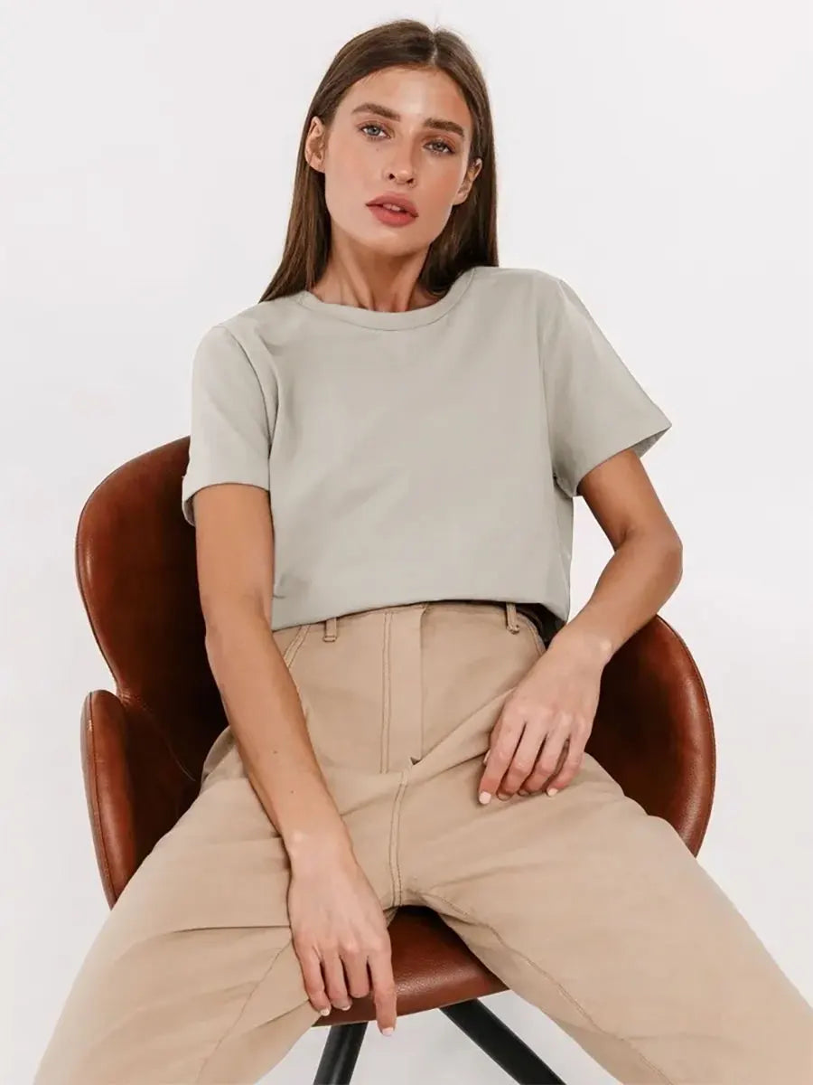 HAILEY - Modieus Zomer Katoenen T-Shirt