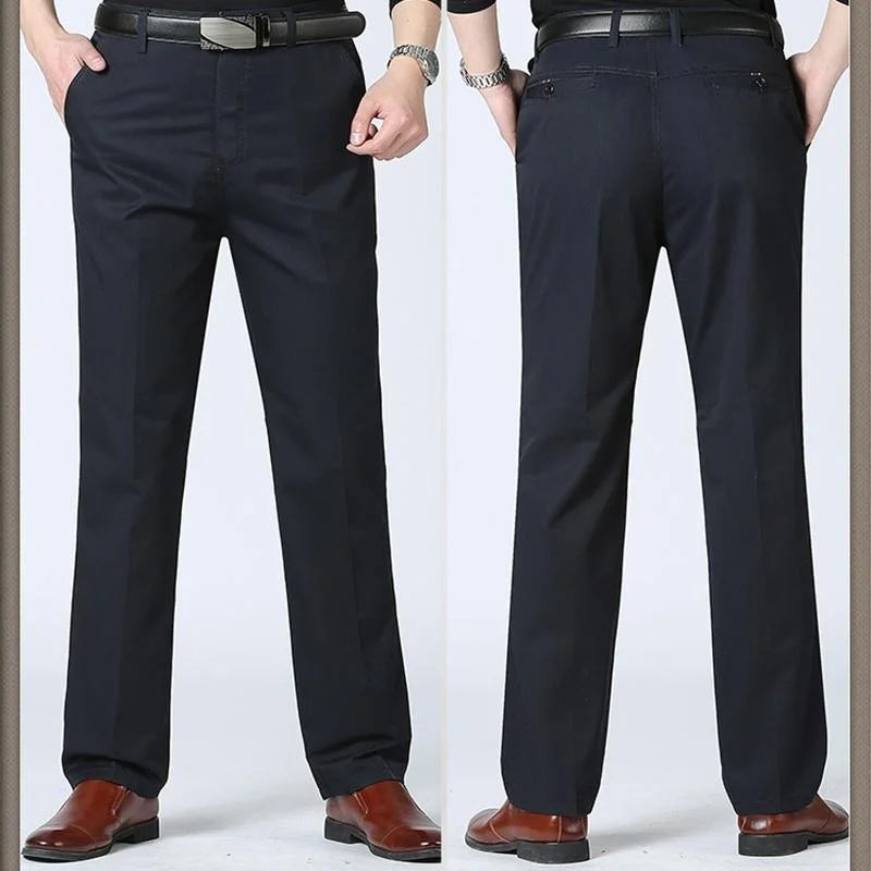 LIUDAS - Business Casual Slim Fit Katoenen Broek