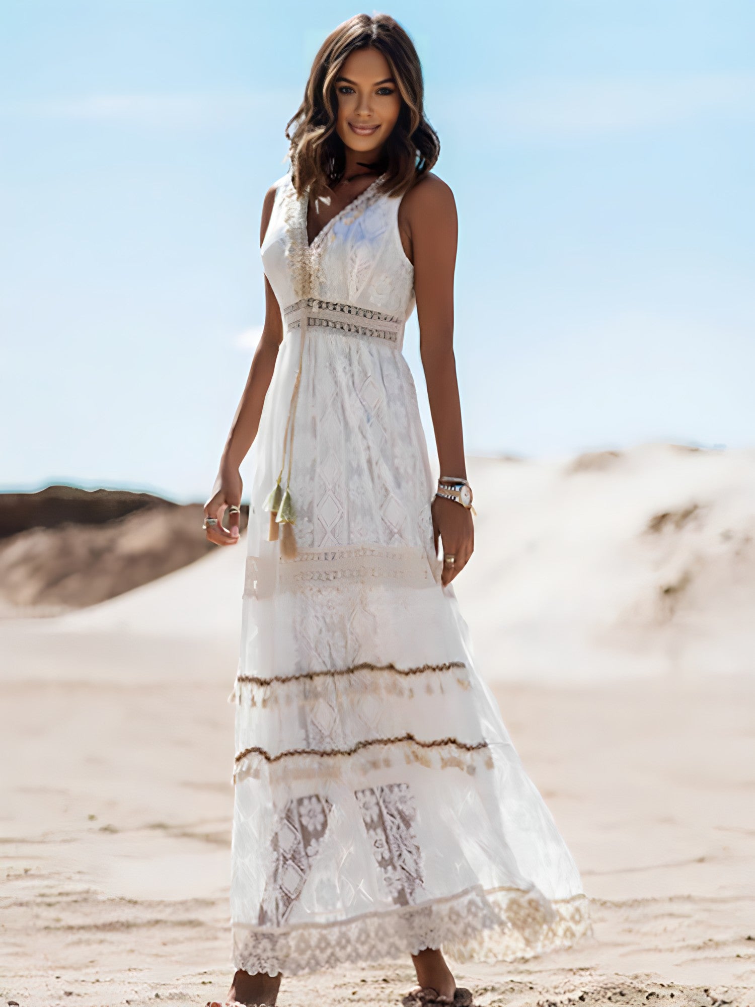 ALMA - Elegante maxi-jurk