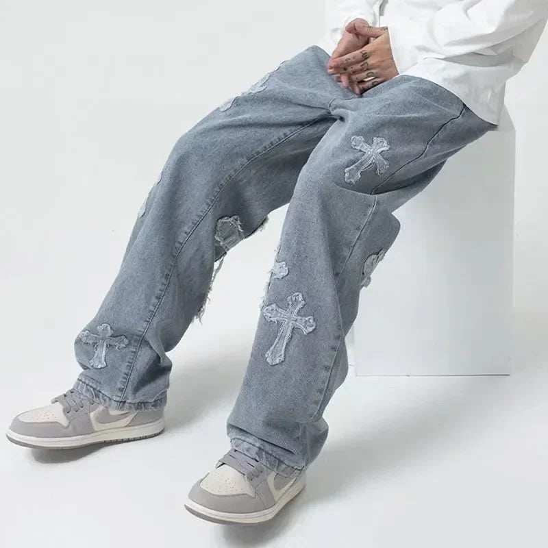 KAROLY - Stijlvolle Loose Fit Denim Jeans