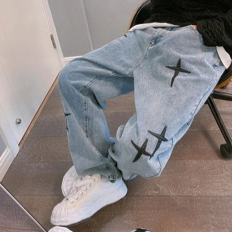 ISTVAN - Modieuze Loose Fit Denim Jeans