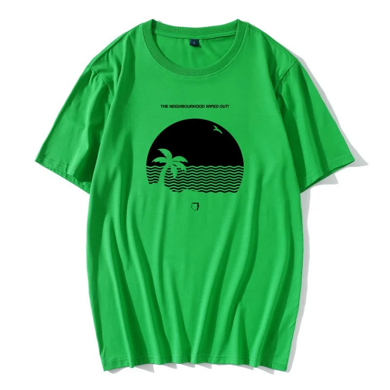 SERGIO - Heren Bedrukt Strand T-Shirt