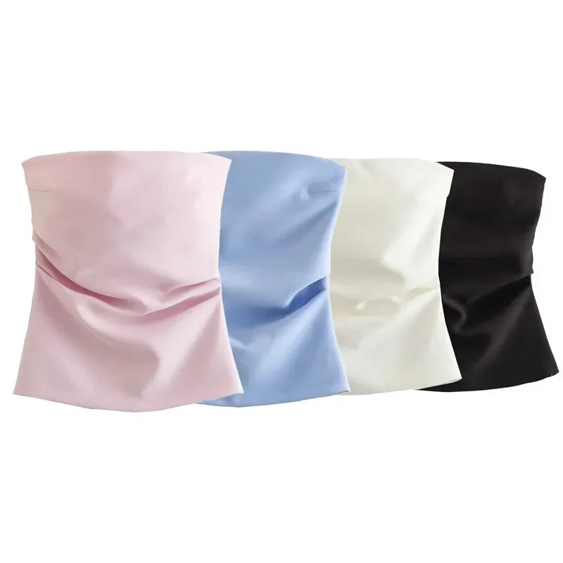 AUDREY - Sexy Rugvrij Strapless Crop Top