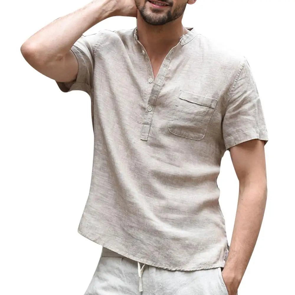ARTUR - Casual Zomer Linnen T-Shirt