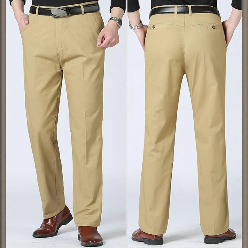 LIUDAS - Business Casual Slim Fit Katoenen Broek