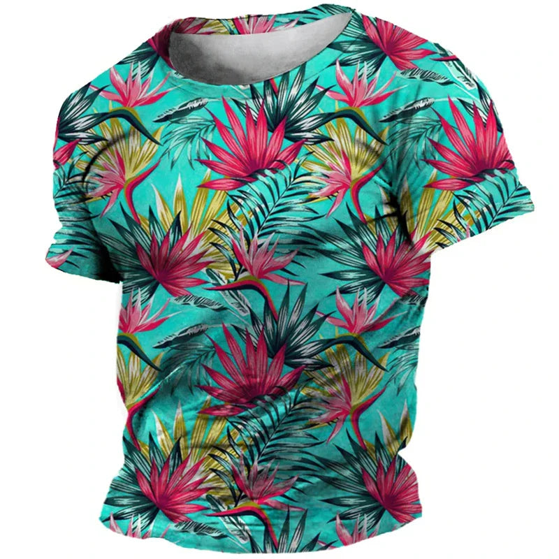 HENRI - Casual Bedrukte Heren T-Shirts
