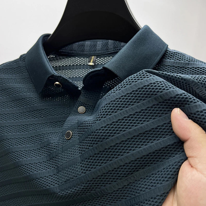 ADRIAEN - Premium zijden poloshirt voor heren