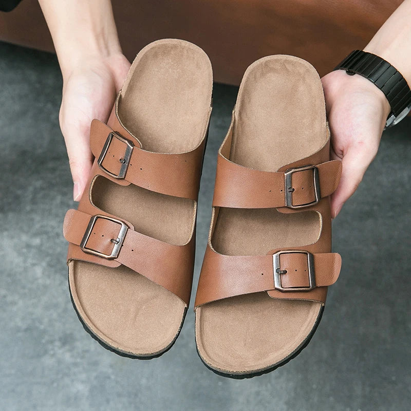 BENCE - Stijlvolle Dubbele Gespslippers