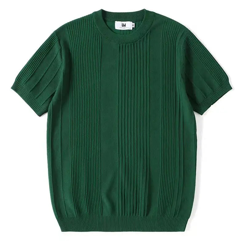 QUICO - Heren Casual Gebreid T-Shirt