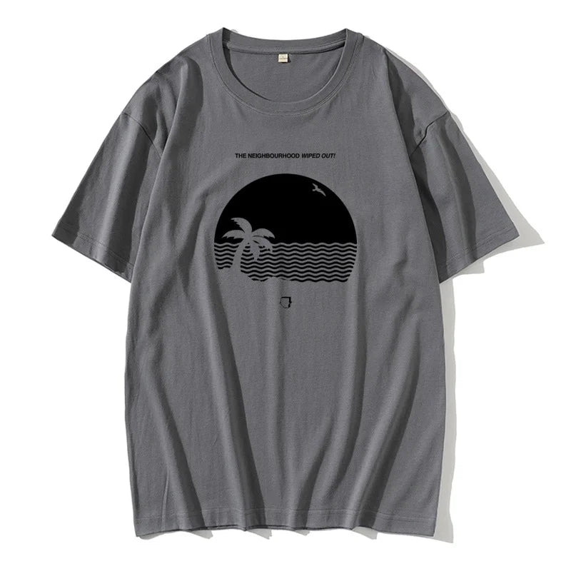 SERGIO - Heren Bedrukt Strand T-Shirt