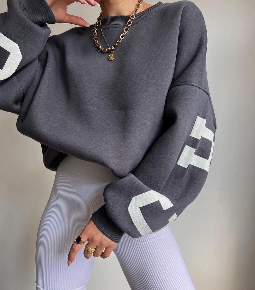 VALERIE - Zachte hoodie met lange mouwen