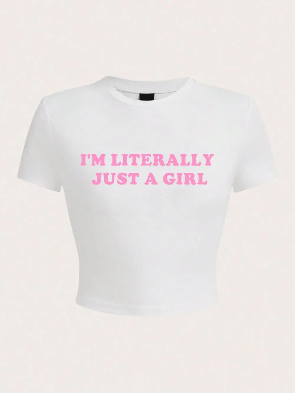 GRETA - Speels Crop-T-Shirt met Letterprint
