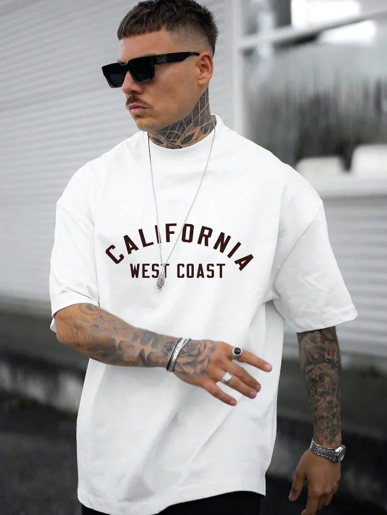 PHILIP - Casual, loszittend Street T-shirt