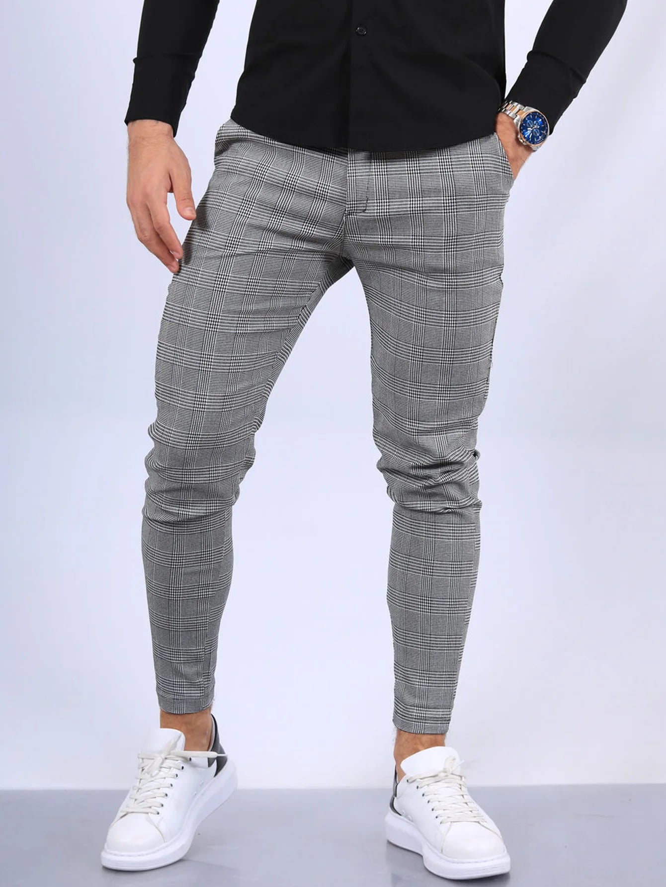 JOSIP - Heren Slim Fit Broek met Strepen