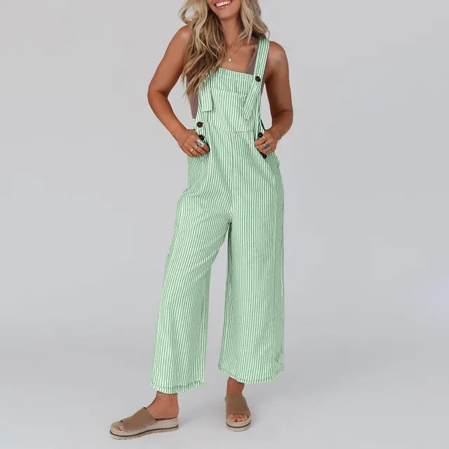 SARAH - Gestreepte Losse Jumpsuit