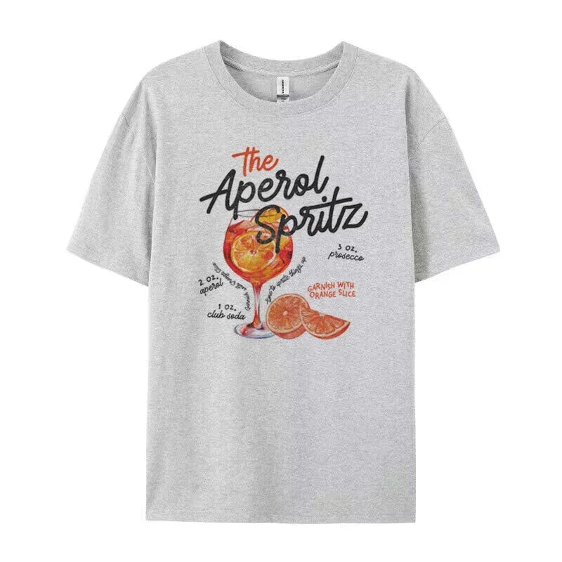 BELLA - Alcohol T-Shirt in Vintage Stijl