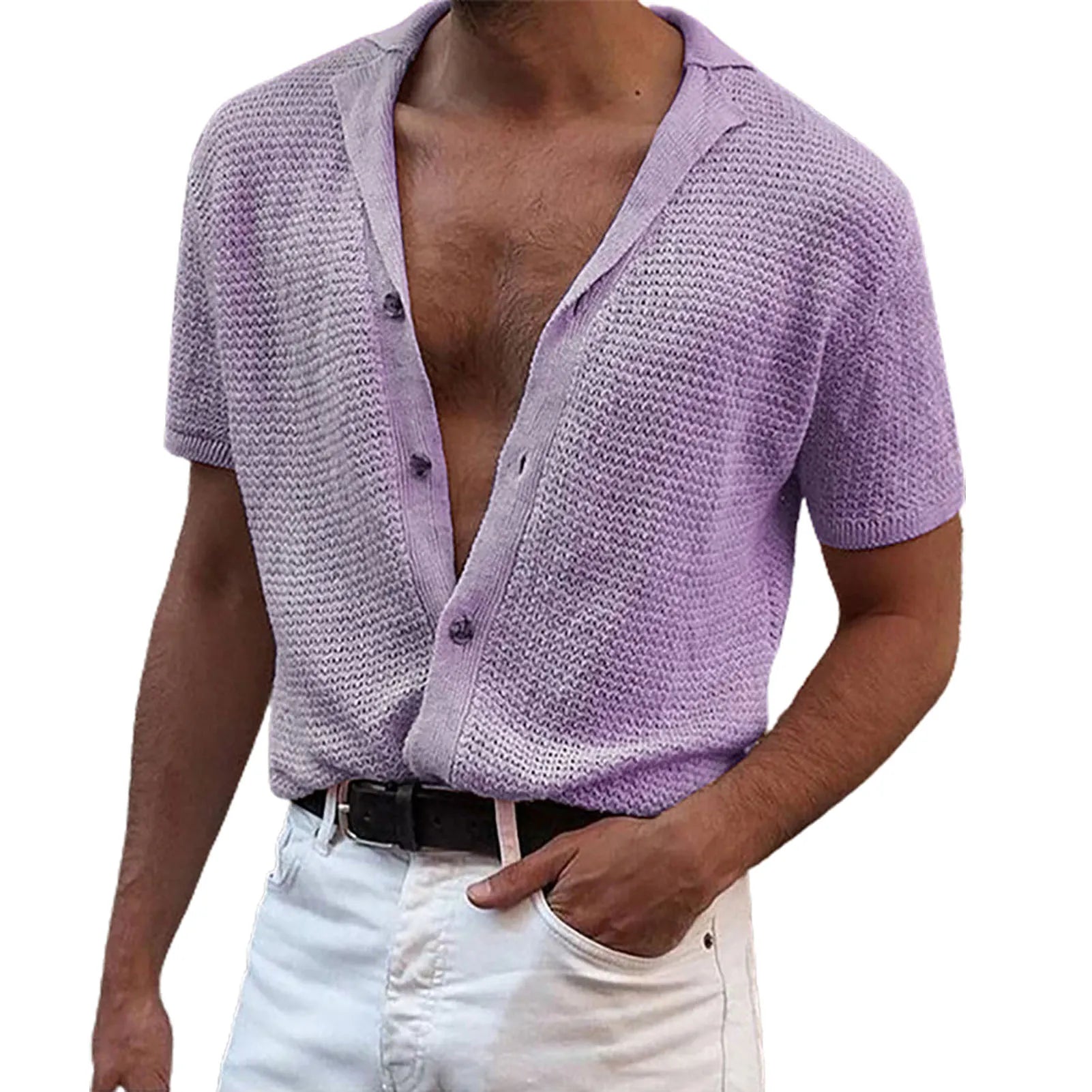 MARCEL - Gebreid Zomer Heren T-Shirt