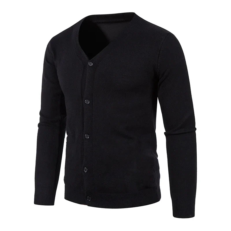 BENCE - Casual Gebreid Vest met V-Hals