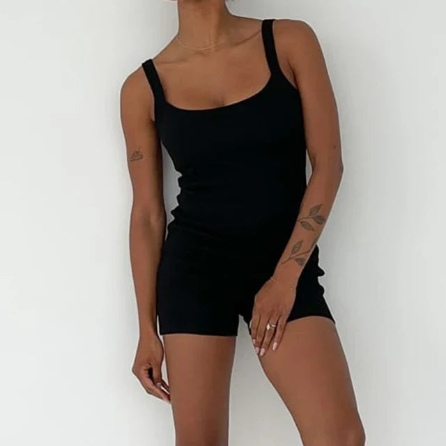 DOINA - Zomer Bodycon Mouwloze Playsuit