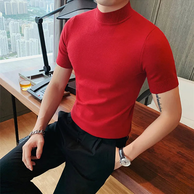JAVIER - Zomer Slim Gebreid T-Shirt